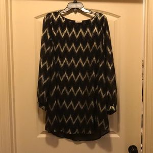 Black and silver dress